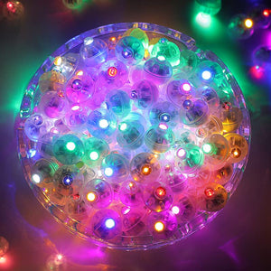 100PCs Mini Led Lights, Led Balloons Light up Balloons for Party Decorations Neon Party Lights for Paper Lantern Easter Eggs Birthday Party Wedding Halloween Christmas Decoration - Colorful - Glow-Paradise