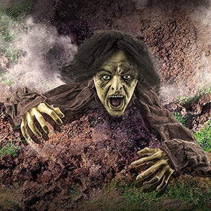 Halloween Zombie Groundbreaker Decoration - The Best Outdoor Graveyard Decoration for Halloween, Life Size - Glow-Paradise