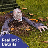 Halloween Hanging Zombie and Groundbreaker Decoration for The Best Halloween Decorations Zombie Outdoor Prop with Flowing Robe - Glow-Paradise