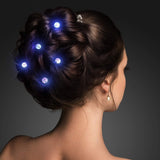 LED LIght up Clip On Blinky Light Earrings (Blue Color) - Glow-Paradise