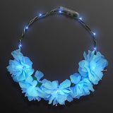 LED Light Up Flowers Halo Headband (Blue Color, 1 Quantity Per Pack) - Glow-Paradise