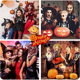 LOKIPA 54PCS Halloween Party Favors Toys, Light Up Halloween Toys with 30 Flash Rings + 6 Necklaces + 6 Bracelets + 12 Brooches LED Halloween Kids Toys Glow in the Dark Party Supplies for Halloween Decorations Party Games Gift - Glow-Paradise