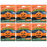 ArtCreativity Light Up Halloween Bracelets, Set of 6, Jack o Lantern Wristbands for Kids with 3 Light-Up Modes, LED Halloween Costume Accessories, Halloween Party Favors and Non-Candy Treats - Glow-Paradise