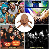 Hautton Halloween Mask, Men's Horrific Scary Face with Legs Latex Masks for Halloween Costume Party Cosplay Props -Legs - Glow-Paradise