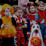 Coluans 15Pc Halloween LED Necklaces Party Favors for Kids and Adults with Gift Package Halloween Light up Toys Treat Bag Fillers - Glow-Paradise