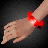 LED Light Up Purple Tube Bracelets (Red Color, 1 Bracelet Per Pack) - Glow-Paradise