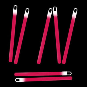 6 Inch Slim Glow Sticks With Lanyards (Pink Color, 12 Count Per Pack) - Glow-Paradise