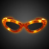 LED Flashing Light Up Sunglasses (Orange Color, 1 Per Pack) - Glow-Paradise