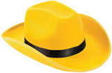 Stylish Cowboy Hats (Yellow Color, 1 Quantity Per Pack) - Glow-Paradise