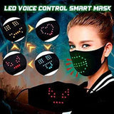 Voice-Activated LED Face Mask, Smart Voice Control, Sound Reactive (6 Patterns RGB) - Glow-Paradise