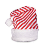 Candy Cane Stripe Santa Hats (12 Quantity Per Pack) - Glow-Paradise