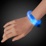 LED Light Up Purple Tube Bracelets (Blue Color, 1 Bracelet Per Pack) - Glow-Paradise