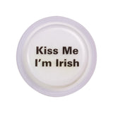 Kiss Me I'm Irish Green Glow Badge - Glow-Paradise