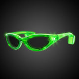 LED Flashing Light Up Sunglasses (Green Color, 1 Per Pack) - Glow-Paradise