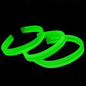 8 Inch Twister Glow Stick Bracelets (Green Color, 40 Counts Per Pack) - Glow-Paradise