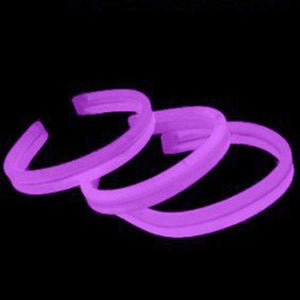 8 Inch Twister Glow Stick Bracelets (Purple Color, 40 Counts Per Pack) - Glow-Paradise