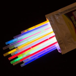 9 Inch Glow In The Dark Straws (Assorted Colors, 45 Straws Per Pack) - Glow-Paradise