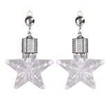 LED Light Up Star Shape Clip-On Earrings (White Color, 1 Pair Per Pack) - Glow-Paradise
