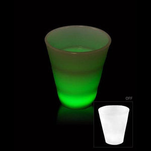 LED Light Up 2 Oz Glow Shot Glass (Green Color, 1 Quantity Per Pack) - Glow-Paradise
