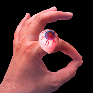 LED Light Up Jelly Eyeball Rings (Assorted Colors, 24 Rings Per Pack) - Glow-Paradise