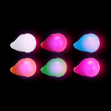 LED Flashing Jelly Rings (Assorted Colors, 24 Rings Per Pack) - Glow-Paradise