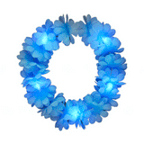 Autumn Festival Harvest Light Up Flower Crown Headband LED Lights (Blue Color, 1 Quantity Per Pack) - Glow-Paradise