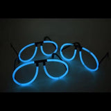 Glow Stick Eyeglasses - Aviator Style (Aqua Color, 50 Eyeglasses Per Pack) - Glow-Paradise