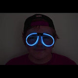 Glow Stick Eyeglasses - Aviator Style (Aqua Color, 50 Eyeglasses Per Pack) - Glow-Paradise