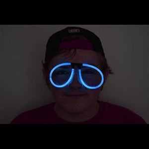 Glow Stick Eyeglasses - Aviator Style (Aqua Color, 50 Eyeglasses Per Pack) - Glow-Paradise