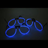 Glow Stick Eyeglasses - Aviator Style (Blue Color, 50 Eyeglasses Per Pack) - Glow-Paradise