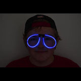 Glow Stick Eyeglasses - Aviator Style (Blue Color, 50 Eyeglasses Per Pack) - Glow-Paradise
