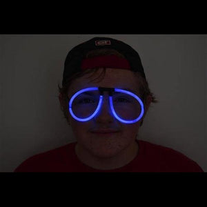 Glow Stick Eyeglasses - Aviator Style (Blue Color, 50 Eyeglasses Per Pack) - Glow-Paradise