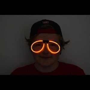 Glow Stick Eyeglasses - Aviator Style (Orange Color, 50 Eyeglasses Per Pack) - Glow-Paradise