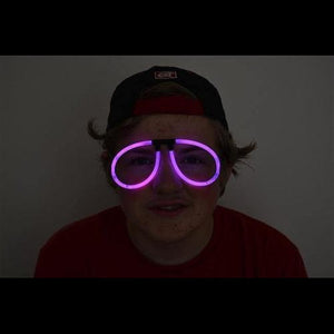 Glow Stick Eyeglasses - Aviator Style (Pink Color, 50 Eyeglasses Per Pack) - Glow-Paradise