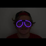 Glow Stick Eyeglasses - Aviator Style (Purple Color, 50 Eyeglasses Per Pack) - Glow-Paradise