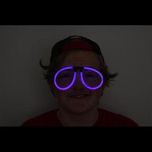 Glow Stick Eyeglasses - Aviator Style (Purple Color, 50 Eyeglasses Per Pack) - Glow-Paradise