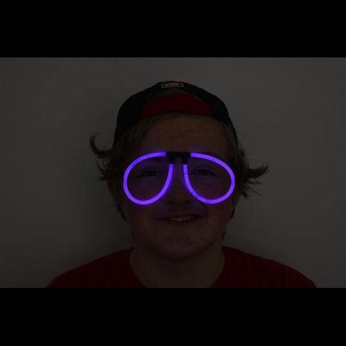 Glow Stick Eyeglasses - Aviator Style (Purple Color, 50 Eyeglasses Per Pack) - Glow-Paradise