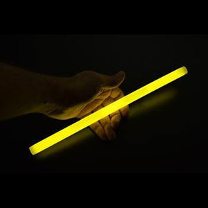 12 Inch Premium Jumbo Glow Sticks (Yellow Color, 10 Counts Per Pack) - Glow-Paradise