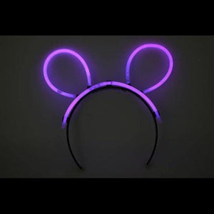 Glow Bunny Ears Headband (Pink Color, 33 Headbands Per Pack) - Glow-Paradise