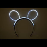 Glow Bunny Ears Headband (White Color, 33 Headbands Per Pack) - Glow-Paradise