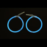 Glow In The Dark Hoop Earrings (Aqua Color, 50 Pairs Per Pack) - Glow-Paradise