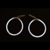 Glow In The Dark Hoop Earrings (White Color, 50 Pairs Per Pack) - Glow-Paradise