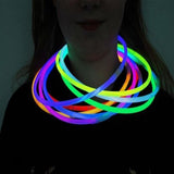 22 Inch Premium Jumbo Glowsticks Necklaces (Green Color, 50 Counts Per Pack) - Glow-Paradise