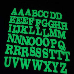 Glow in the Dark Alphabet Set (50 Stickers Per Pack) - Glow-Paradise