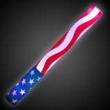 LED Light Up 16 Inch American Flag Print Foam Stick (1 Per Pack) - Glow-Paradise