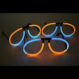 Glow Eyeglasses Bi-Color - Aviator Style- Bi Aqua/Orange (50 Eye Glassess Per Pack) - Glow-Paradise