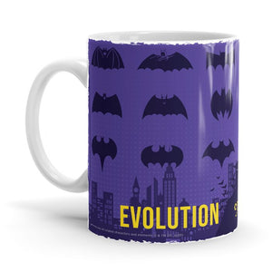 Batman: Logo Evolution - Batman Ceramic Home Kitchen Drinking Coffee Milk Mug (350ml/11oz, Made in USA) - Glow-Paradise
