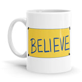 Believe Ceramic Home Kitchen Drinking Coffee Milk Mug (350ml/11oz, Made in USA) - Glow-Paradise