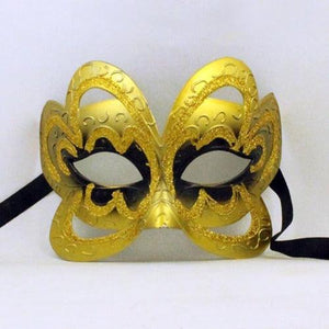 Venetian Face Mask (Black Color, 1 Mask Per Pack) - Glow-Paradise