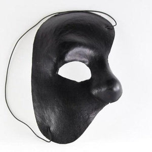 Halloween Half Mask (Black Color, 1 Mask Per Pack) - Glow-Paradise